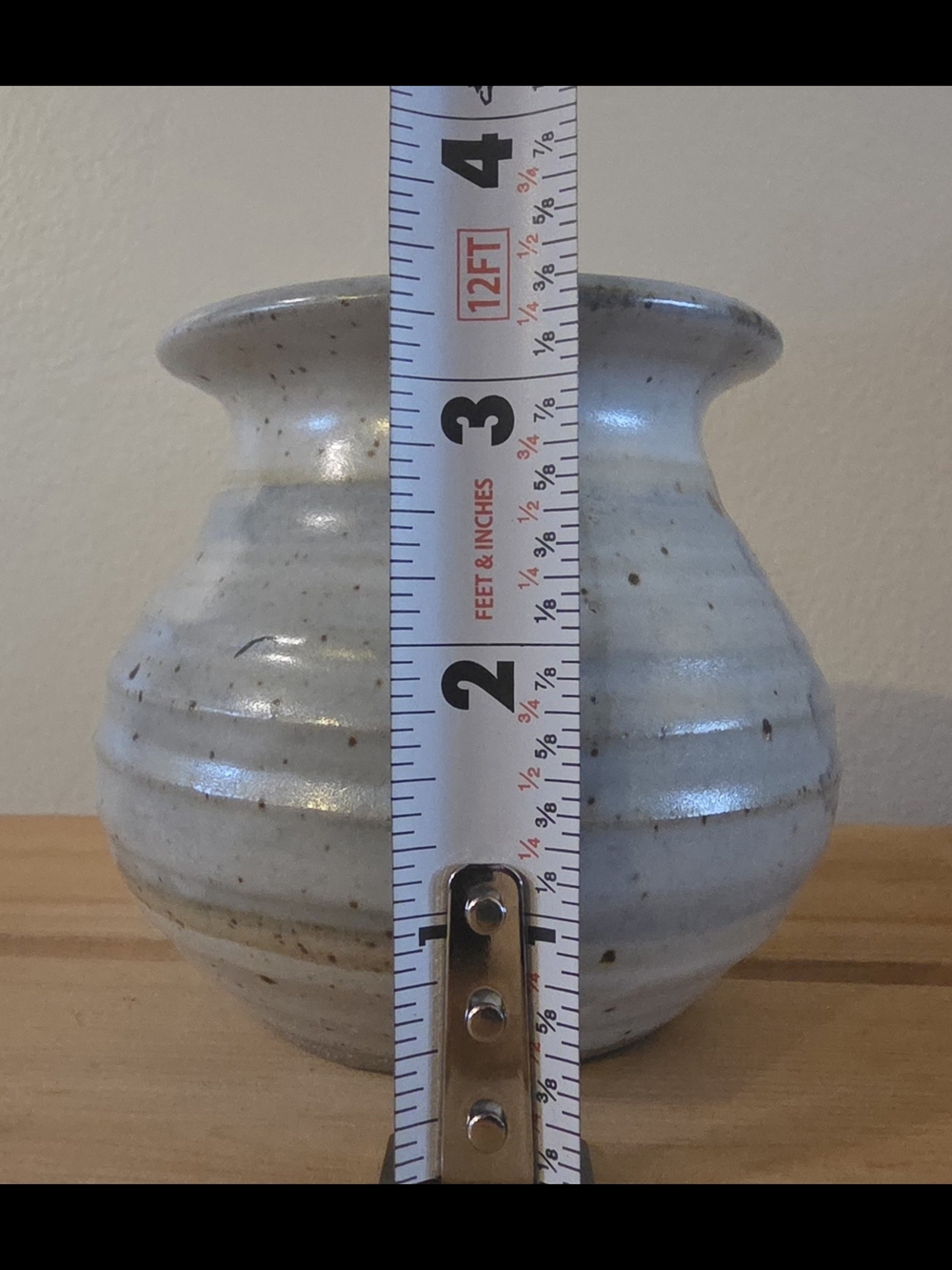Handmade Ceramic Honey Pot with Lid - Cream Glaze - Picture 9 of 10